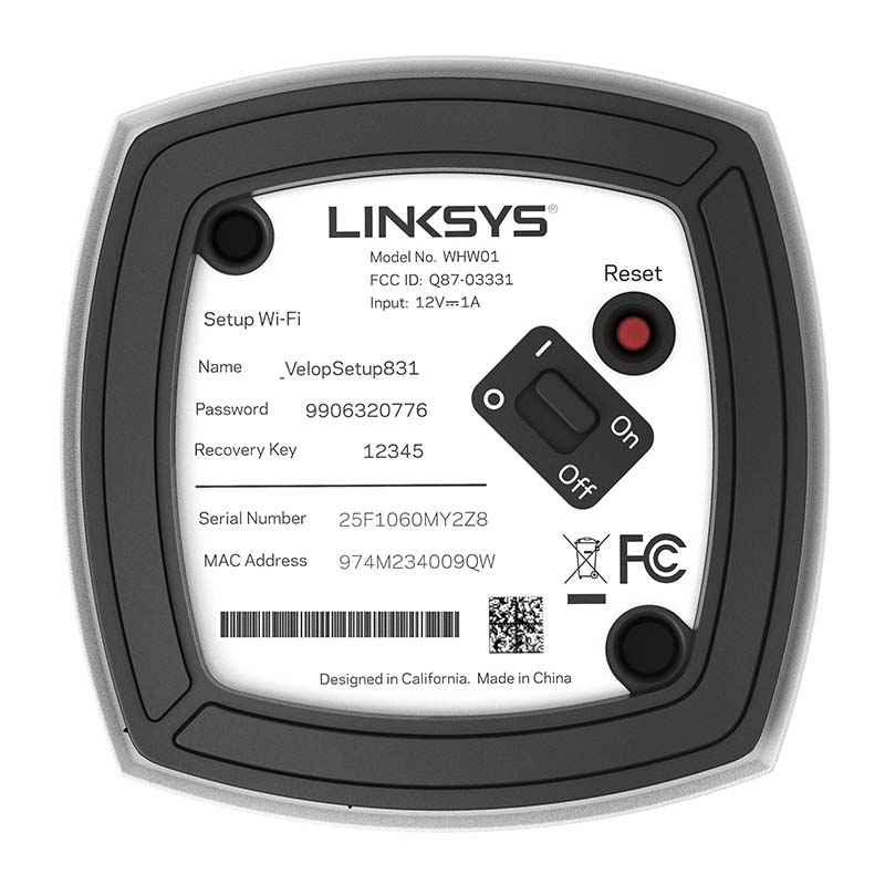 ROUTER INALAMBRICO LINKSYS AC3900 3PK WHW0103 VELOP 2.4 GHZ 3 ANTENAS