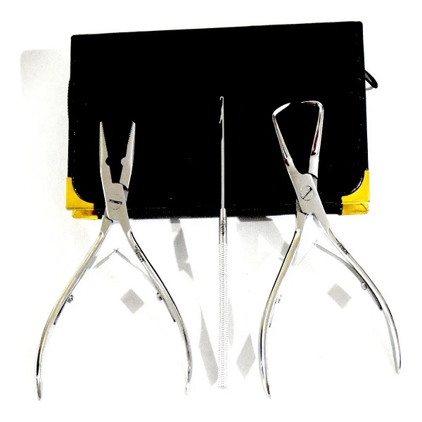 Juego Kit de Pinzas Para Extensiones De Cabello/Acero de Alta Calidad/Colocacion de Extensiones de Cabello