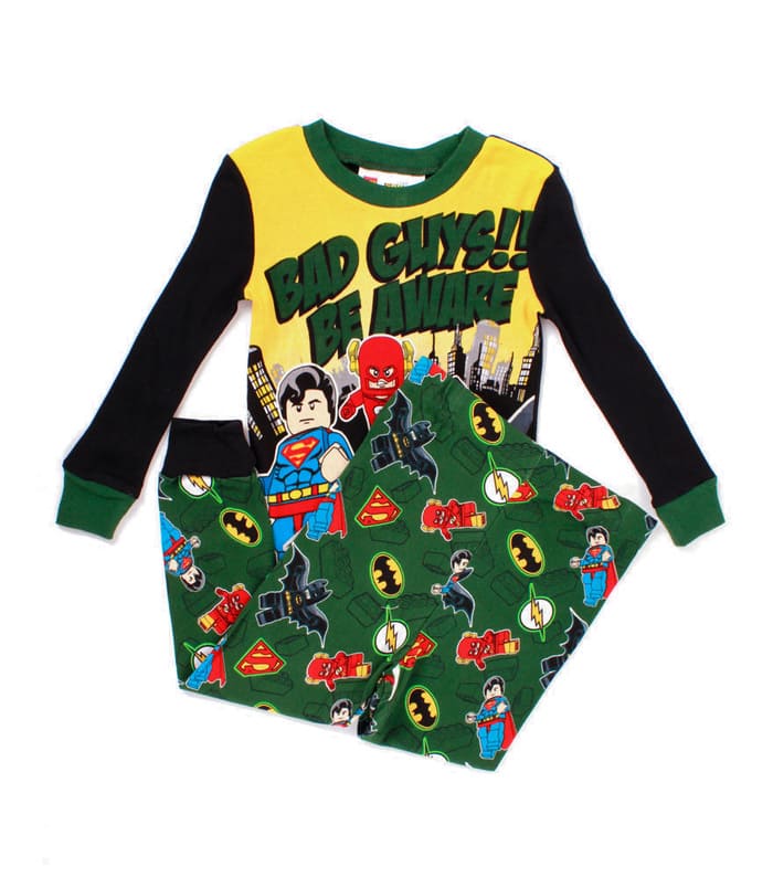 Pijama Lego Para Niño Batman Heroes Bad Guys Verde