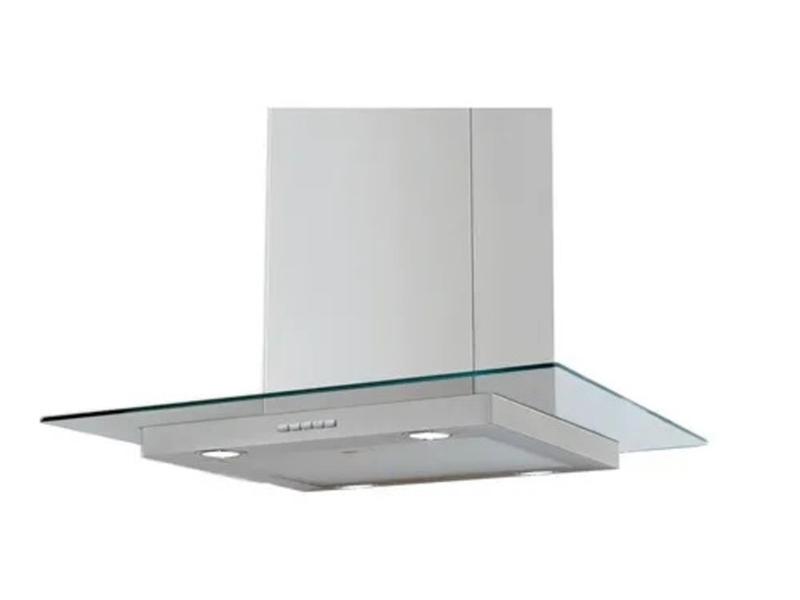 Campana Cocina Isla IHD Isola Miami 60 Cm Acero Inox Y Cristal Plano