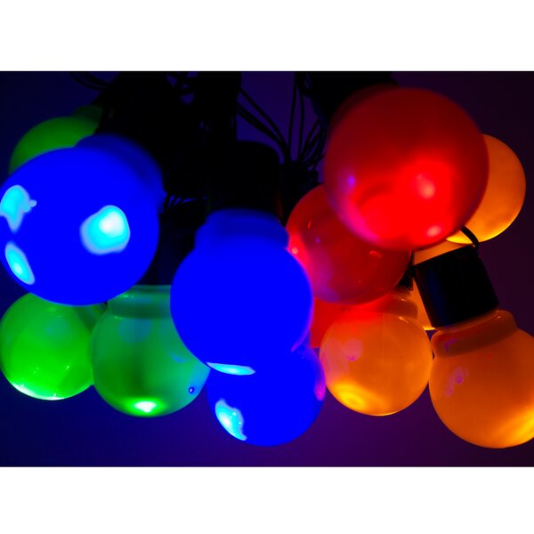 Serie Navideña 80 Led Luz Multicolor Foco De Bombilla 6 Mts Serie de Bombillas