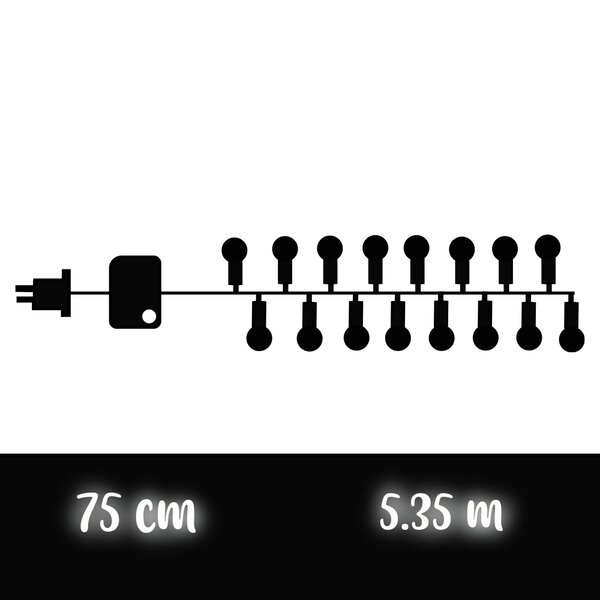 Serie Navideña 80 Led Luz Multicolor Foco De Bombilla 6 Mts Serie de Bombillas