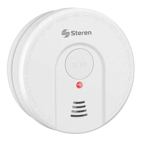 Alarma Detector Sensor Humo Incendios Steren Ideal P/ AIRBNB