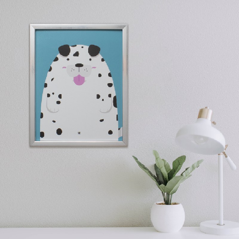 Hermoso Cuadro De Dalmata 20x24 pulgadas