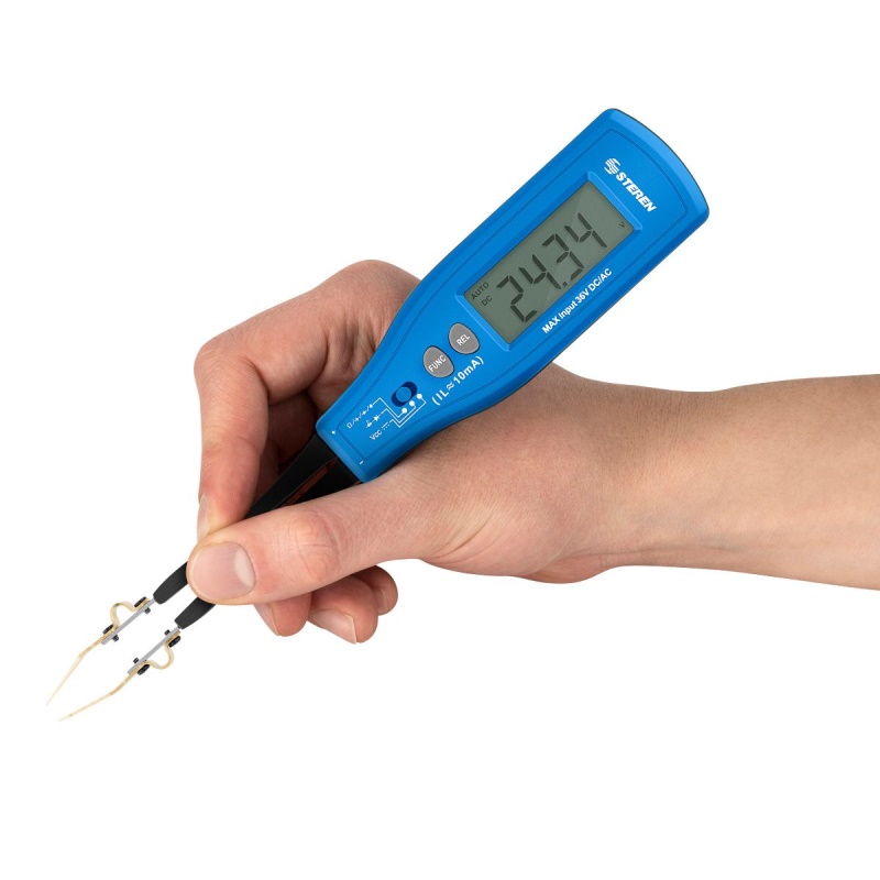 Multímetro Tester Digital Smd Puntas Pinza Cable Steren
