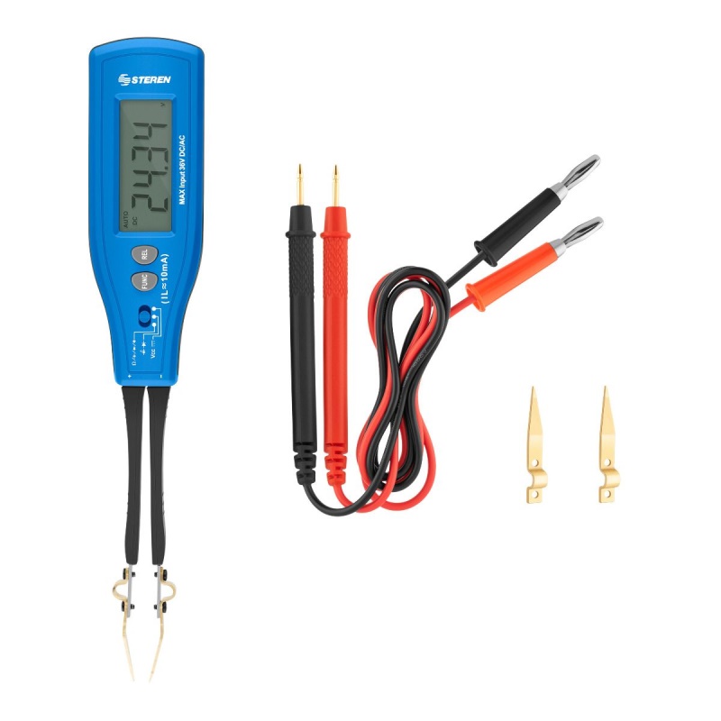Multímetro Tester Digital Smd Puntas Pinza Cable Steren