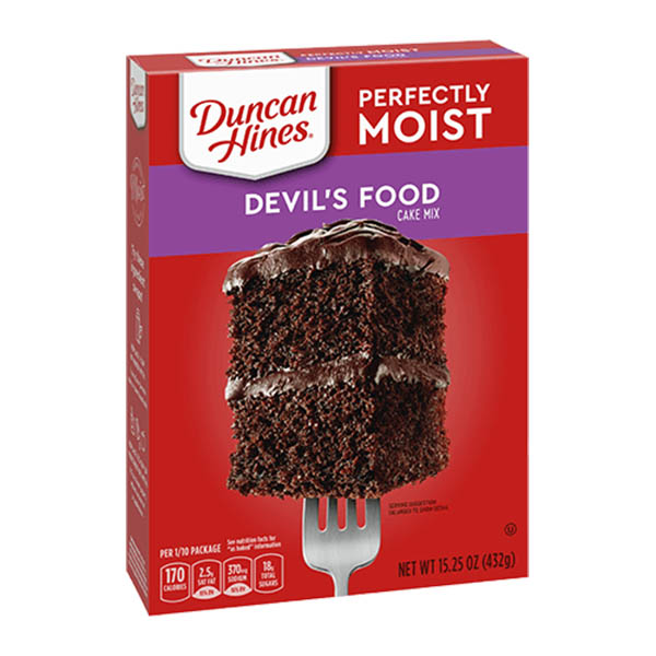 Harina para pastel de Chocolate Devils Food Duncan Hines