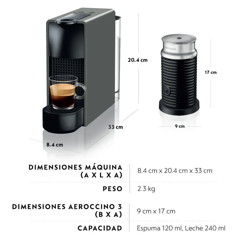 Cafetera Nespresso Cafe Capuchino Incluye 44 Capsulas