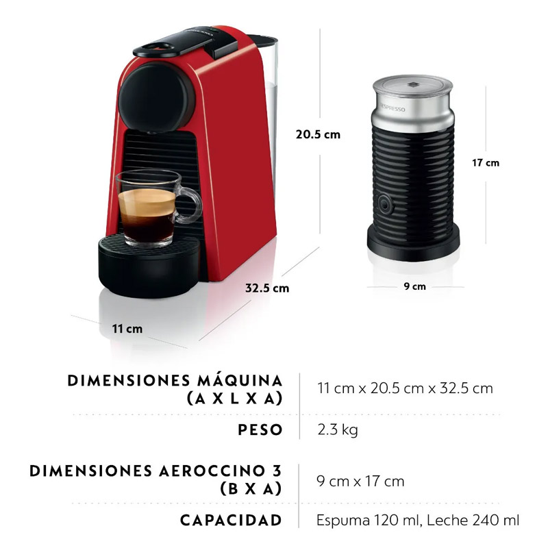 Cafetera Nespresso Cafe Capuchino Incluye 44 Capsulas