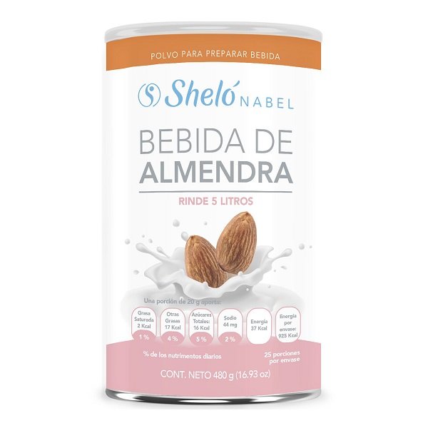 Polvo para preparar Bebida sabor Almendra rinde 5 lt Sheló Nabel
