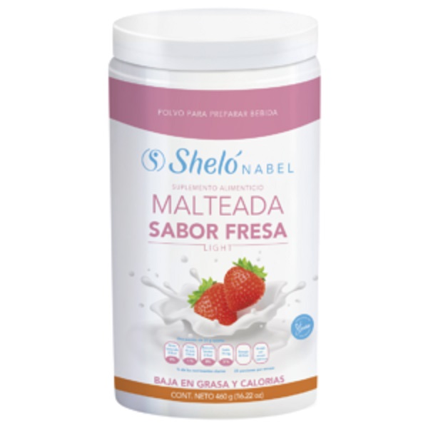 Malteada Light Sabor Fresa 460 g Sheló Nabel