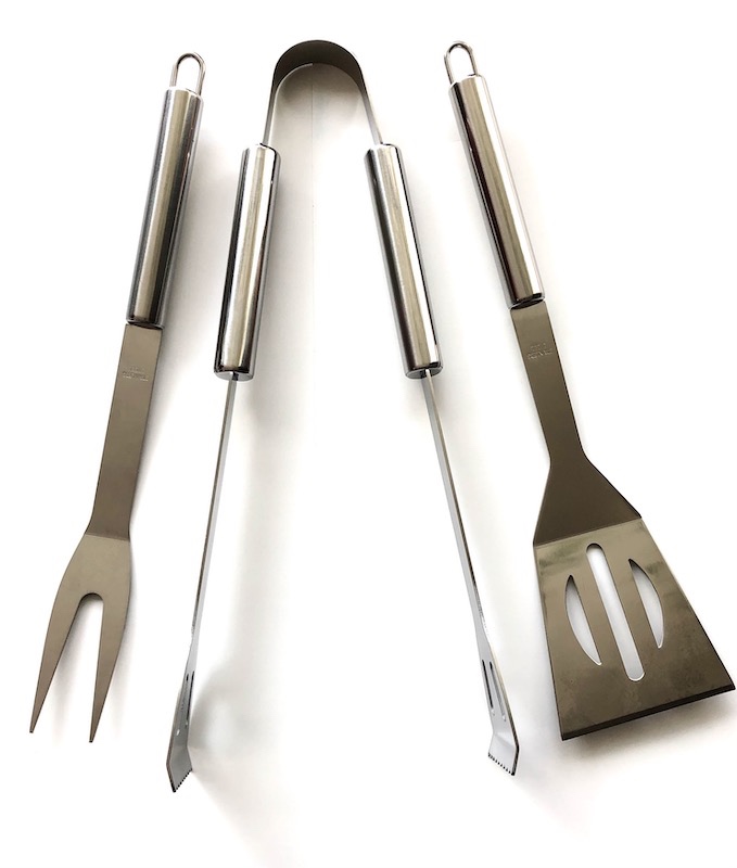 KIT DE 3 UTENSILIOS PARA ASADOR