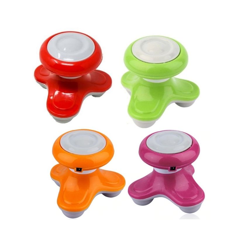 Mini Masajeador Corporal Eléctrico, LBP, Ondas Vibratorio, Baterías, 10cm (4in) -Naranja