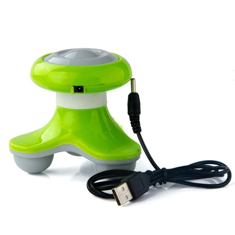 Mini Masajeador Corporal Eléctrico, LBP, Ondas Vibratorio, Baterías, 10cm (4in) -Naranja