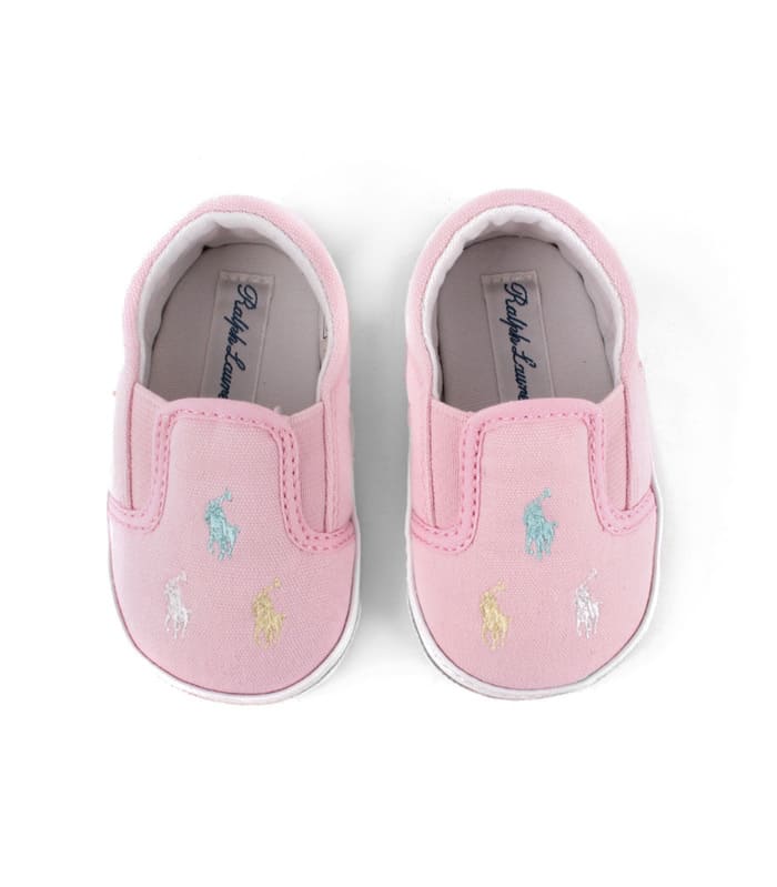 Tenis Polo Ralph Lauren Para Bebe Color Rosa Pastel