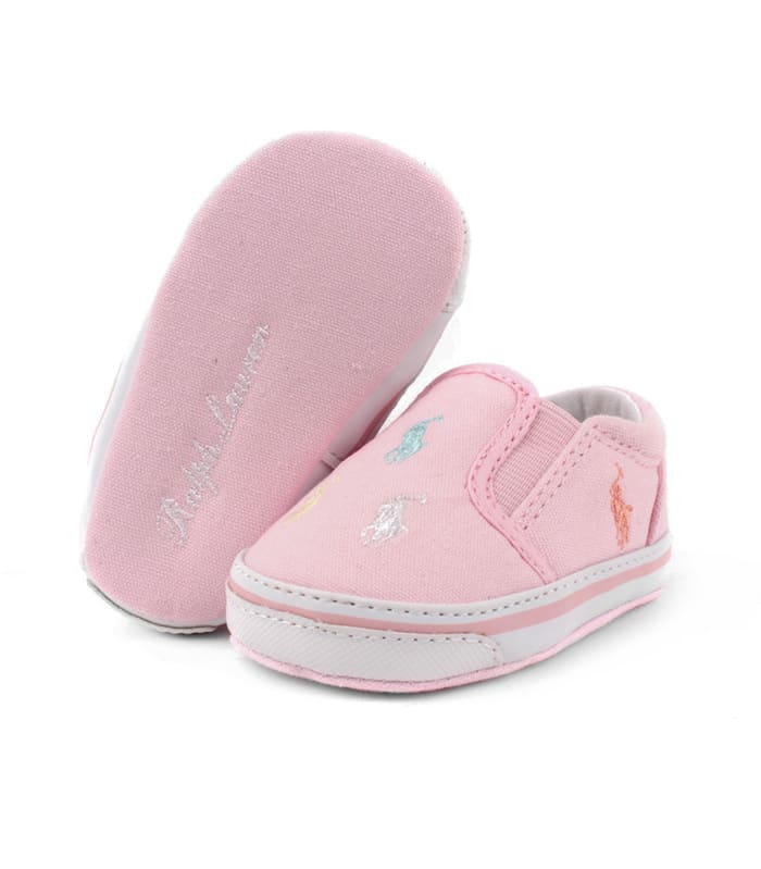 Tenis Polo Ralph Lauren Para Bebe Color Rosa Pastel