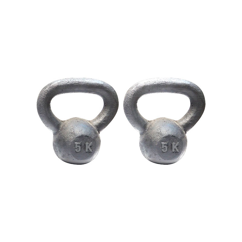 Par Pesas Rusas Kettlebell 5 kg c/u (10 kg total) Black rock 