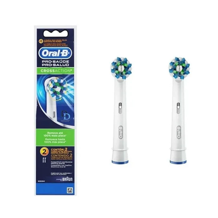 Repuesto Cepillo Eléctrico Oral-b Con 2 Piezas Cross Action