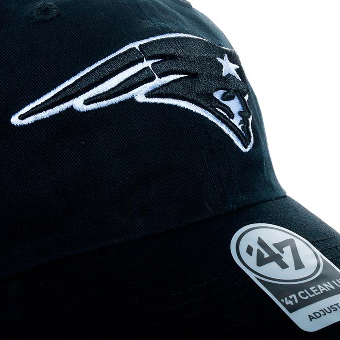 Gorra 47 Unisex Black New England Patriots Clean Up F-RGW19GWSNL-BKF