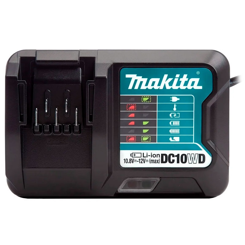 Cargador De Baterías Makita DC10WD Para 12V Max Litio-Ion