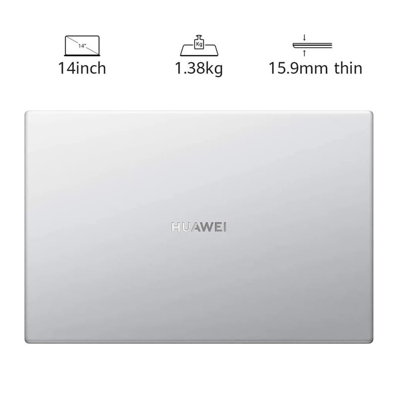 LAPTOP HUAWEI MATEBOOK 14D NBL-WAQ9R 14" RYZEN 5 3500U 512GB SSD 8GB SILVER