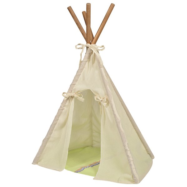 Tipi (teepee) de manta para perro pequeno y mediano marca El Rebozo de Dolce