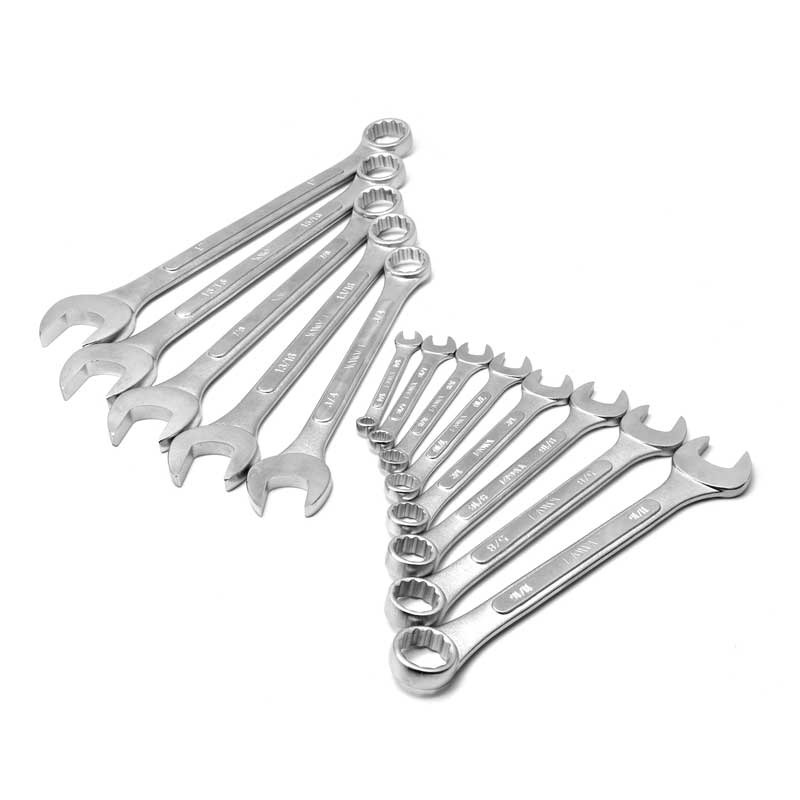 Knova Juego de Llaves combinadas estándar SAE estriadas 13 piezas 1/4" hasta 1" c/estuche organizador de vinil