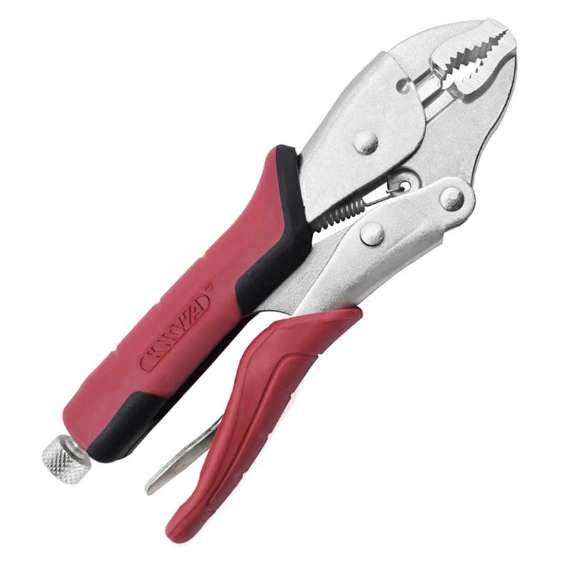 Knova Pinzas de presión 3 piezas puntas combinadas larga 6 1/2" curvas 7" y 10" Bloqueo instantáneo y palanca de liberación rápida Mangos ergonómicos antideslizantes