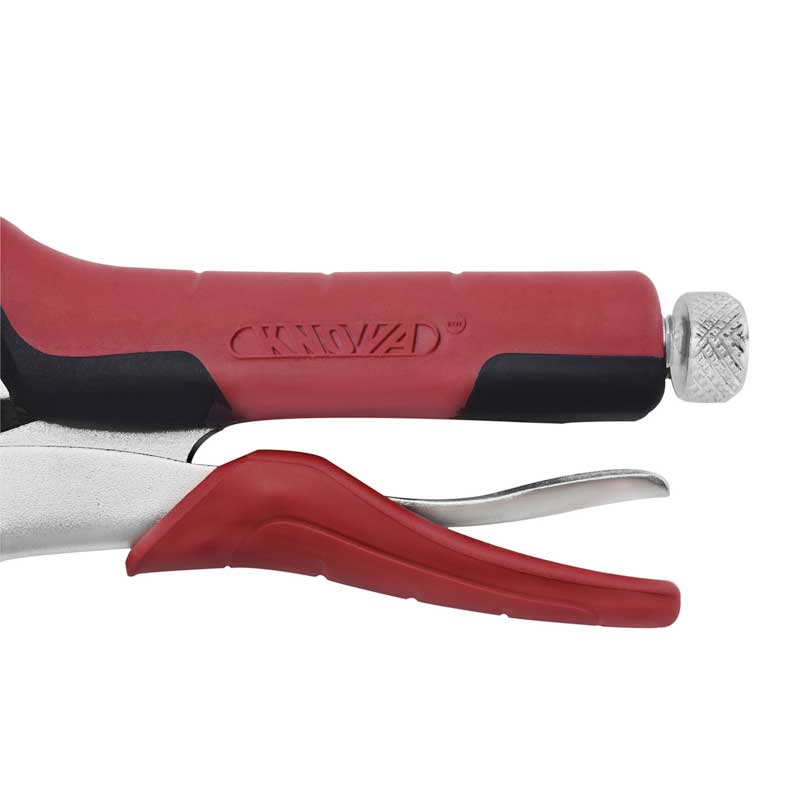 Knova Pinzas de presión 3 piezas puntas combinadas larga 6 1/2" curvas 7" y 10" Bloqueo instantáneo y palanca de liberación rápida Mangos ergonómicos antideslizantes