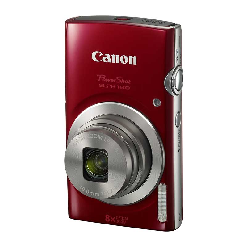 CAMARA CANON ELPH 180 ROJA 20MP ZOM 8X VIDEO 720 PANTALLA 2.7