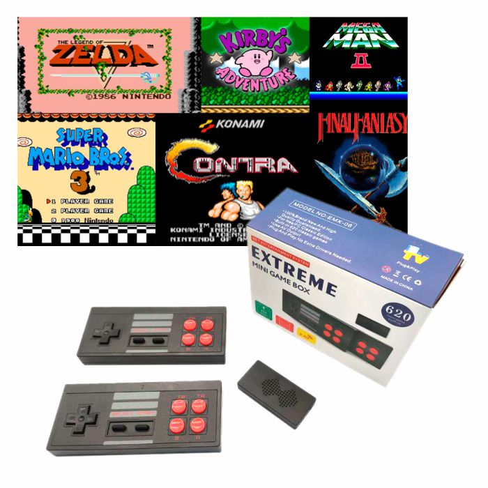 Extreme Mini Game Box Consola Wireless 620 Juegos Retro