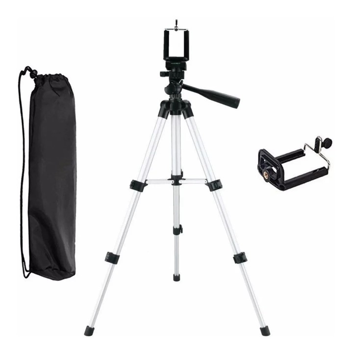Tripie 1.30m Con Soporte Celular Camara Base Universal Video