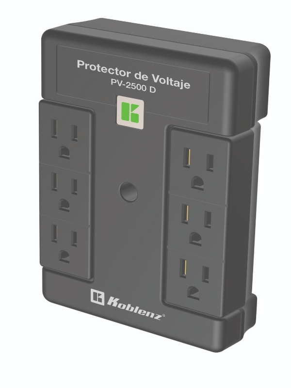 Protector de Voltaje Koblenz PV-2500 D para pantallas de pared END
