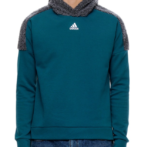 Sudadera Adidas Hombre Azul Petroleo Hoodie Mod FS7569