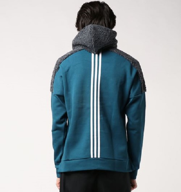 Sudadera Adidas Hombre Azul Petroleo Hoodie Mod FS7569