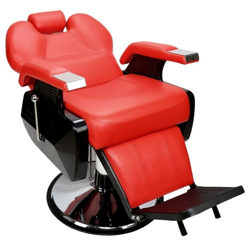 Sillon Barbero Peluqueria Silla Barberia Roja Estetica Rudo