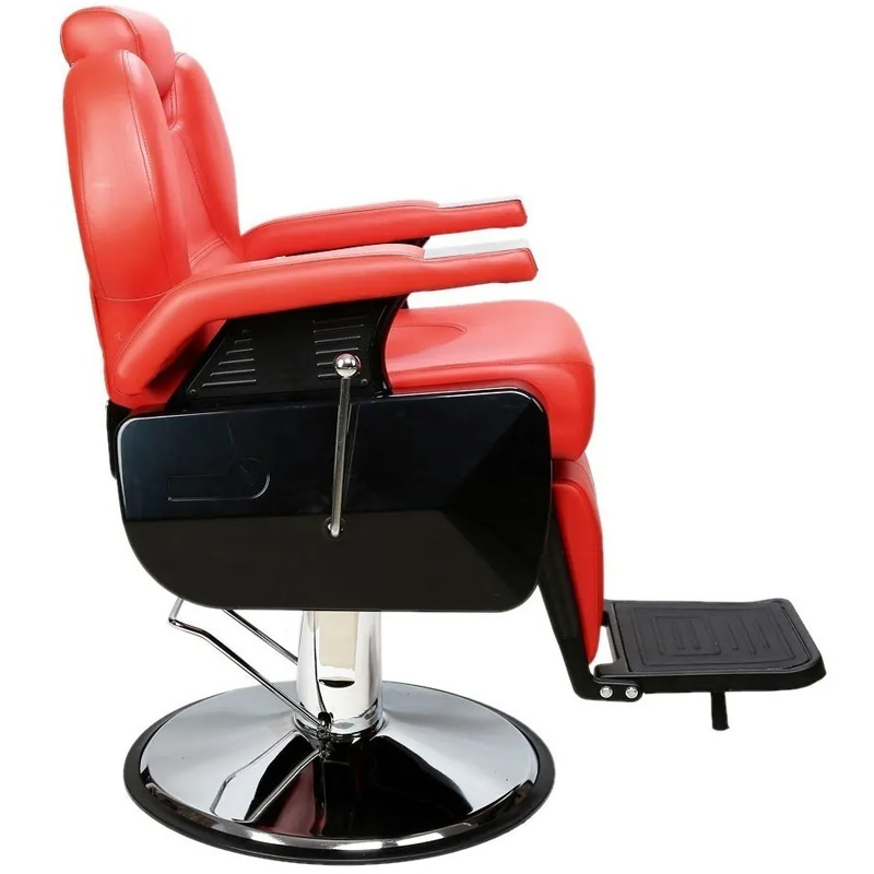 Sillon Barbero Peluqueria Silla Barberia Roja Estetica Rudo