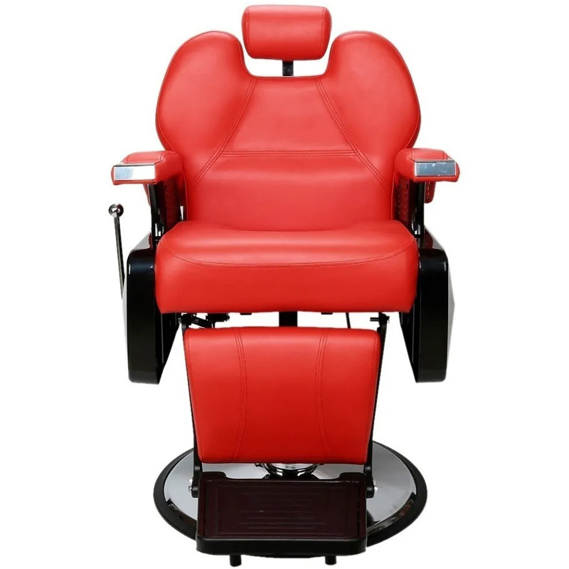 Sillon Barbero Peluqueria Silla Barberia Roja Estetica Rudo