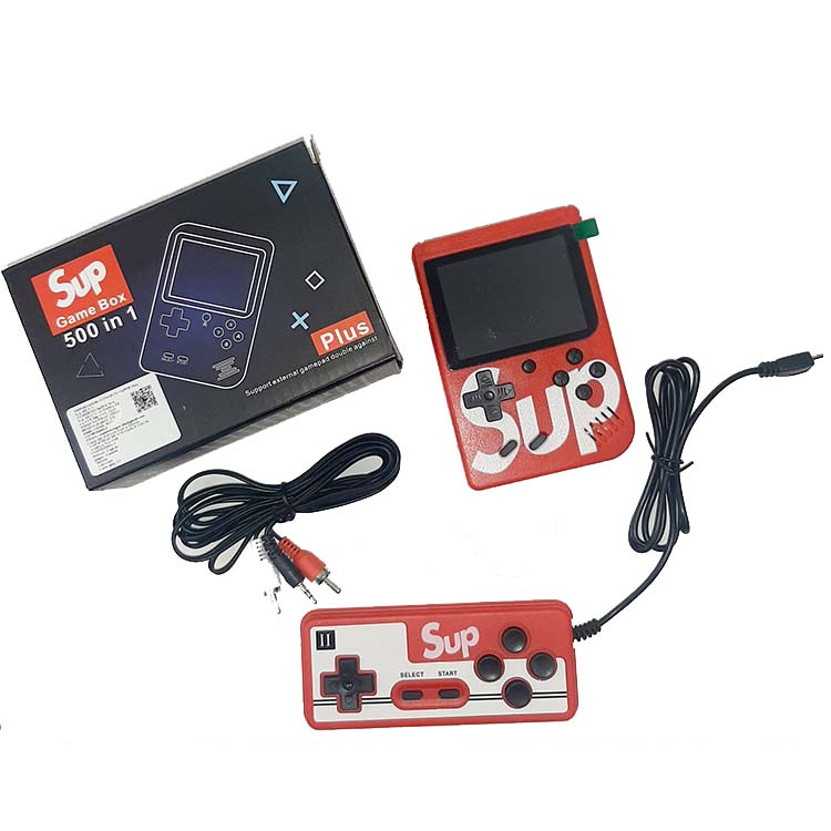 Mini Consola Retro Portátil Sup 500 Juegos Nintendo+control Rojo