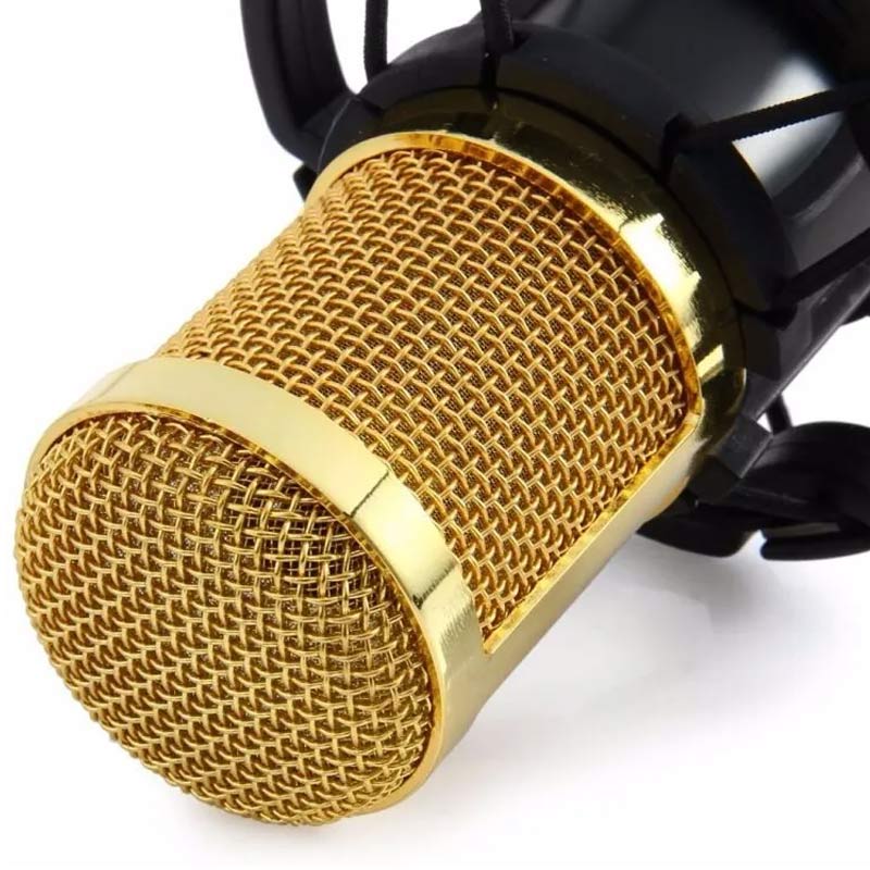 Microfono Condensador Youtuber Usb Filtro Anti-pop Negro