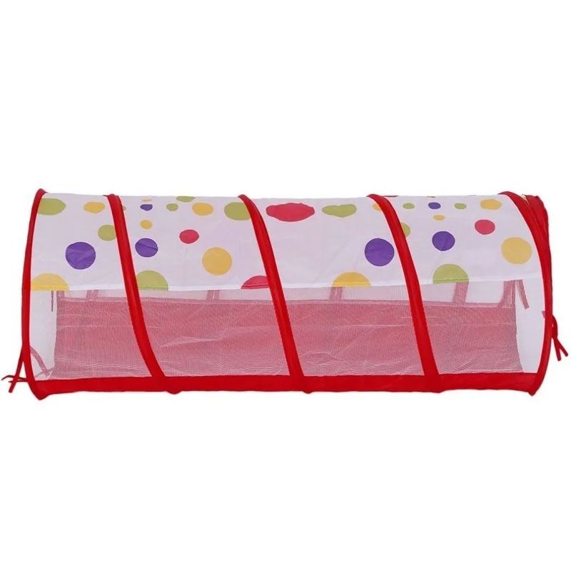 piscina de pelotas con tunel