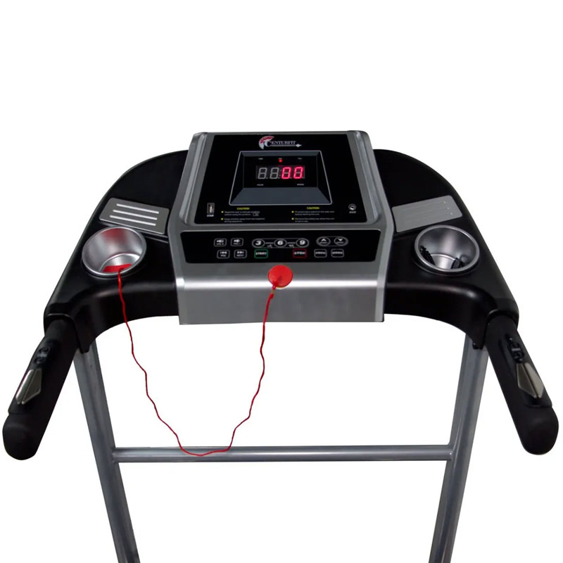 Caminadora Electrica Motor 1.75hp Plegable App 12 programas Bluetooth Pantalla Led Usb Auxiliar Centurfit