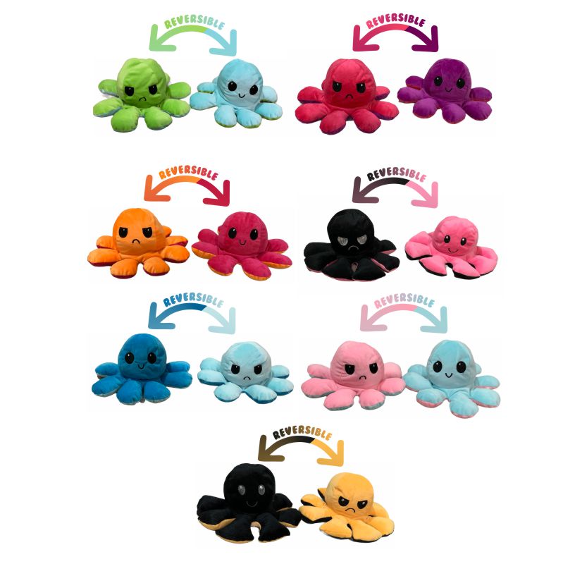 Pulpo Peluche Reversible