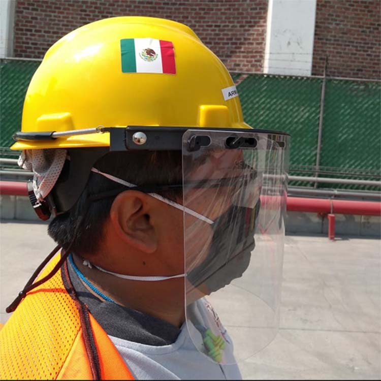 Careta Industrial Para Casco Tipo Msa 100% Policarbonato