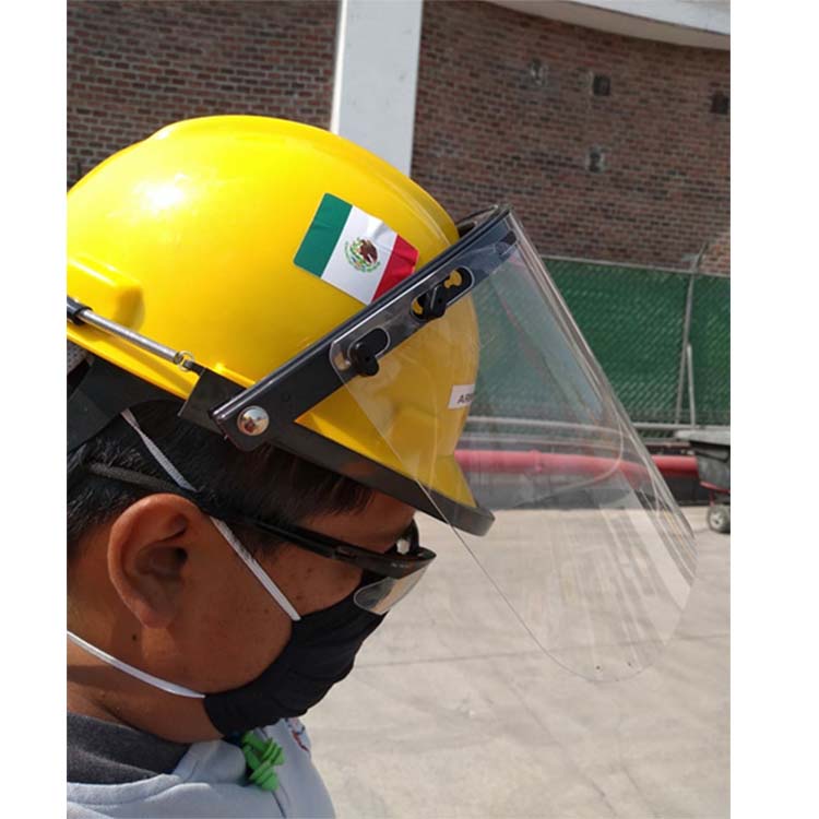 Careta Industrial Para Casco Tipo Msa 100% Policarbonato