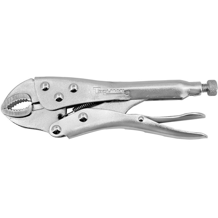 Toolman Juego de Pinzas de presión 5 piezas con puntas combinadas mordaza curvas y punta larga