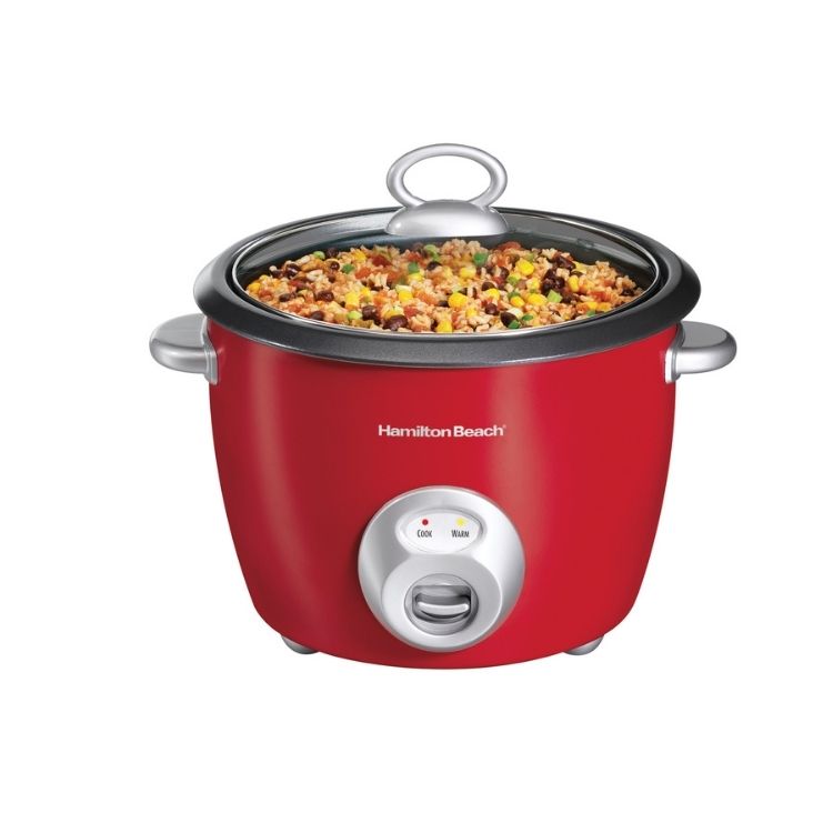 Arrocera Roja Eléctrica  20 Tazas Hamilton Beach