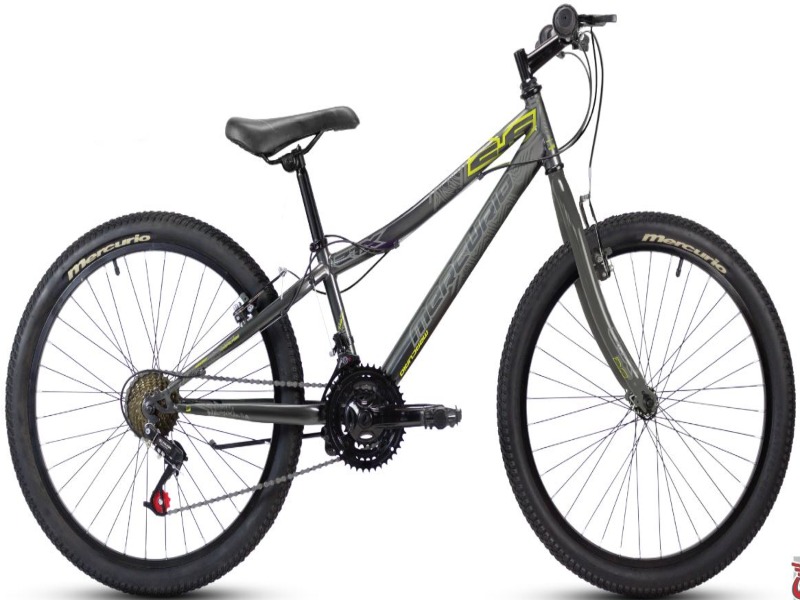 Bicicleta mercurio ztx r26 mtb gris 2024 sin suspensión 18v