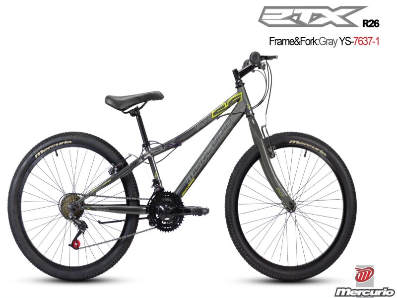 Bicicleta Mercurio ZTX R26 MTB Gris Sin Suspensión 18V