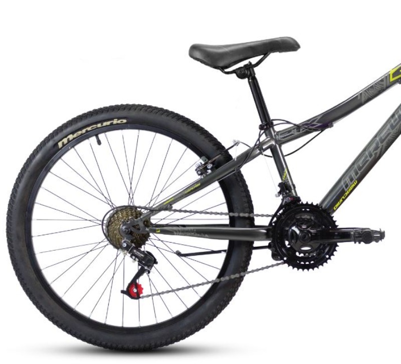 Bicicleta mercurio ztx r26 mtb gris 2024 sin suspensión 18v